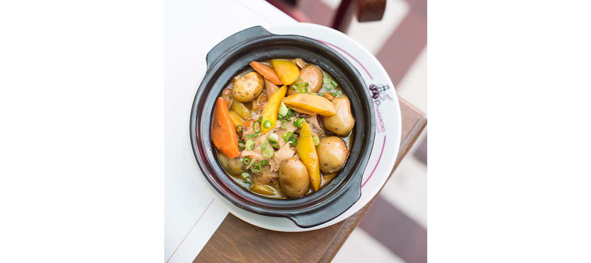 French meat broth, potato, carrot, truffle oil