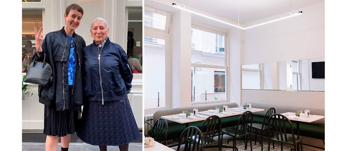 Portrait de Sarah Andelman et la Décoration de la salle du restaurant Mar’co