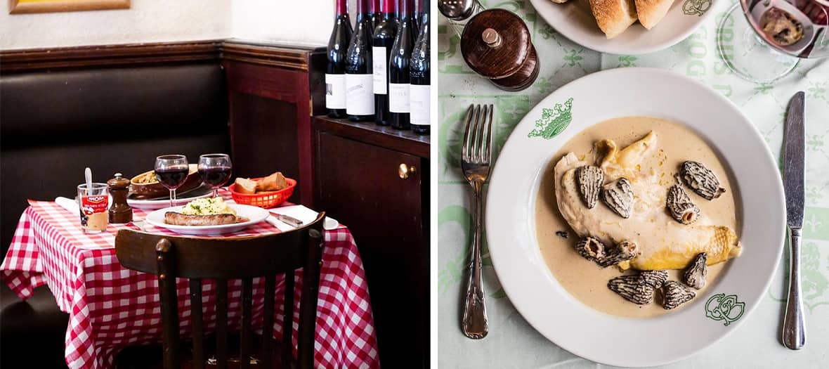 Les Marchés, Aux bons crus et Aux Crus de Bourgogne bistrots by Margot and Félix Dumant in Paris