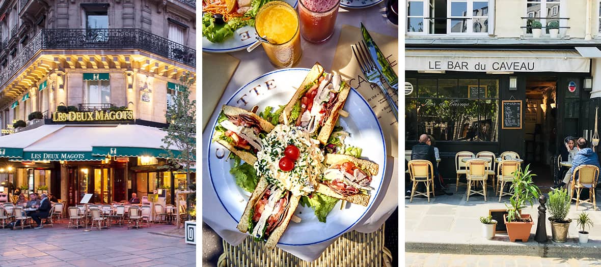 Les terrasses branchées avec Les deux magots, carette et le bar du caveau