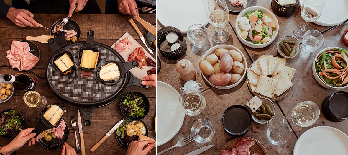 Raclette and fondue at Monbleu