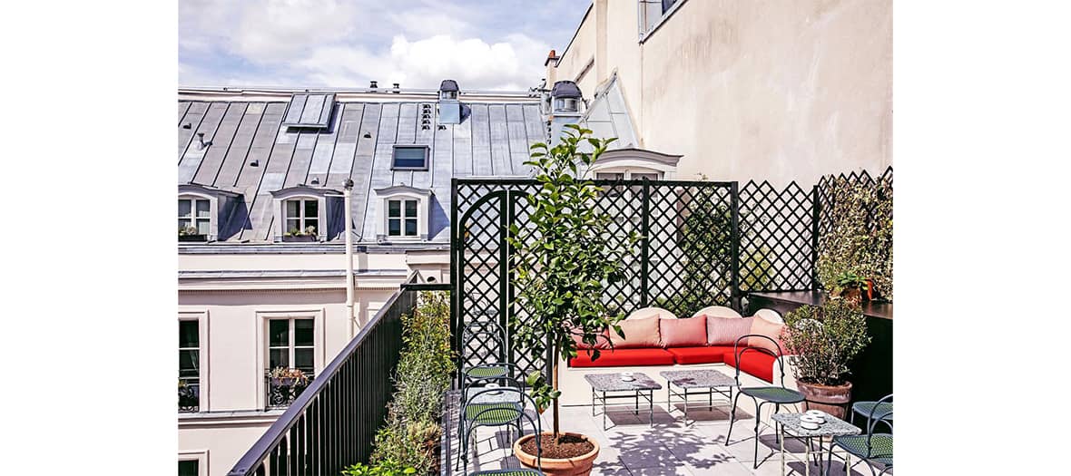 Le rooftop de l'hôtel Paradiso à Paris