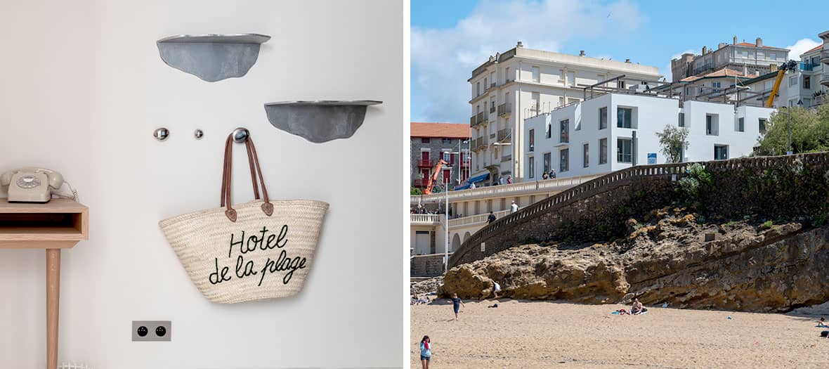 Hôtel de la plage à Biarritz