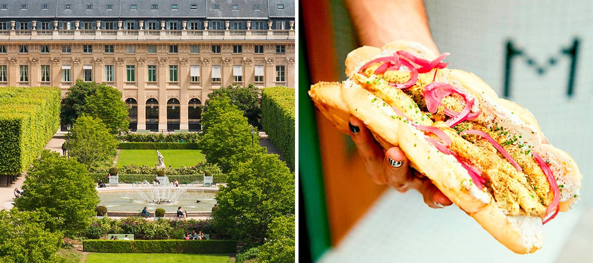 Un sandwich XXL au jardin du Palais-Royal