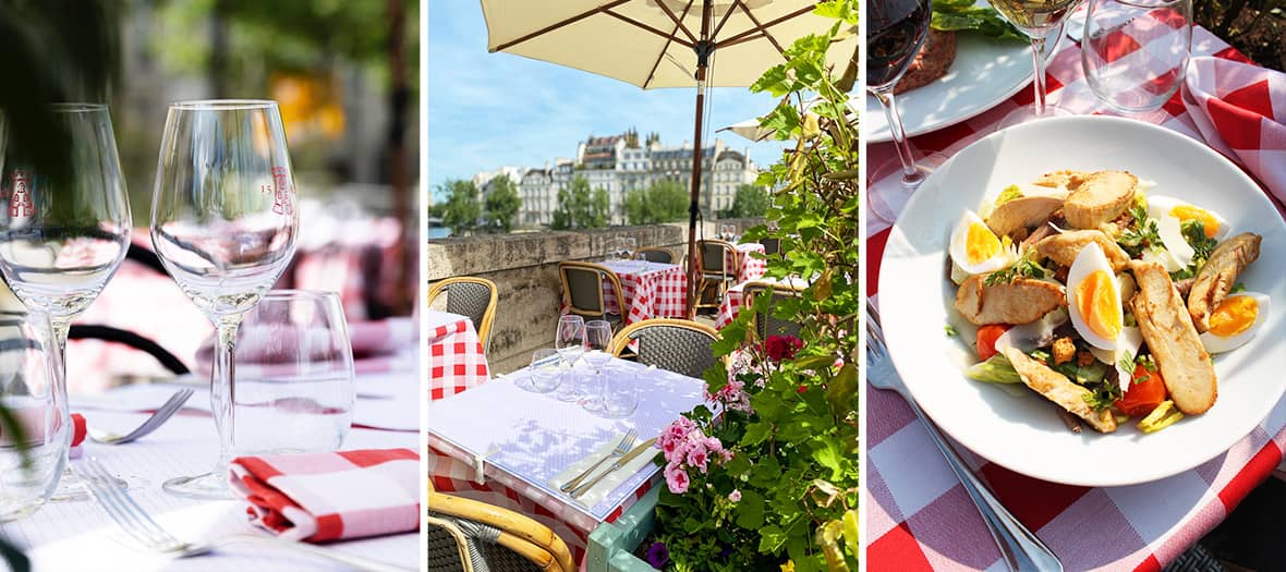 La terrasse de la La Rôtisserie de la Tour d’Argent