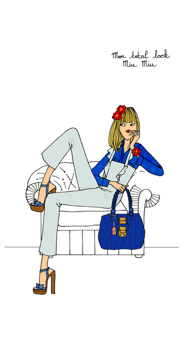 Ce total look denim signé Miu Miu