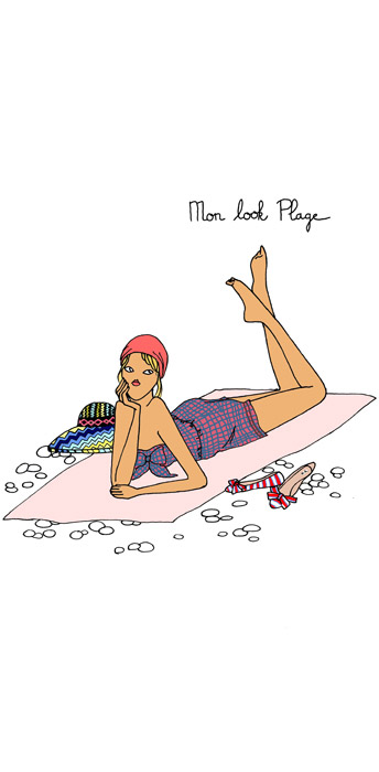 Ce look plage un brin rétro,