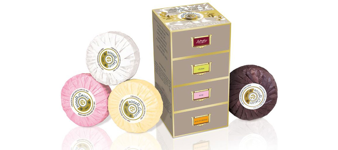 Box of scented soaps Roger & Gallet 