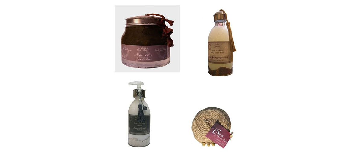 Produits de bain Les sens de Marrakech