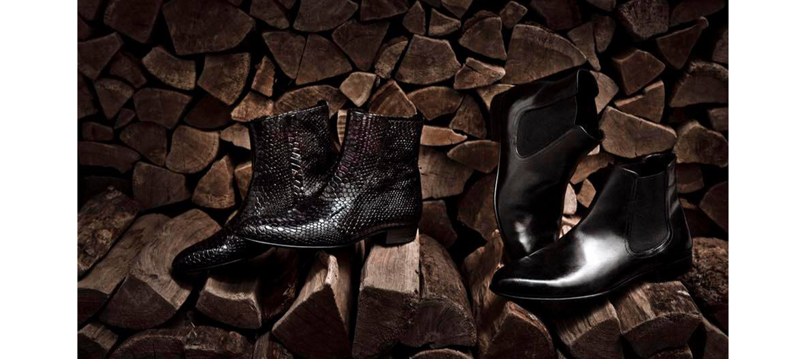 Bottines en cuir homme Philippe Zorzetto