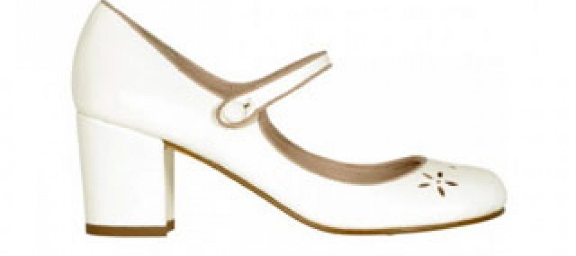 Babies en cuir blanches Andre