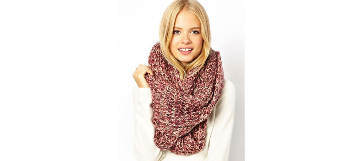 ASOS pink scarf