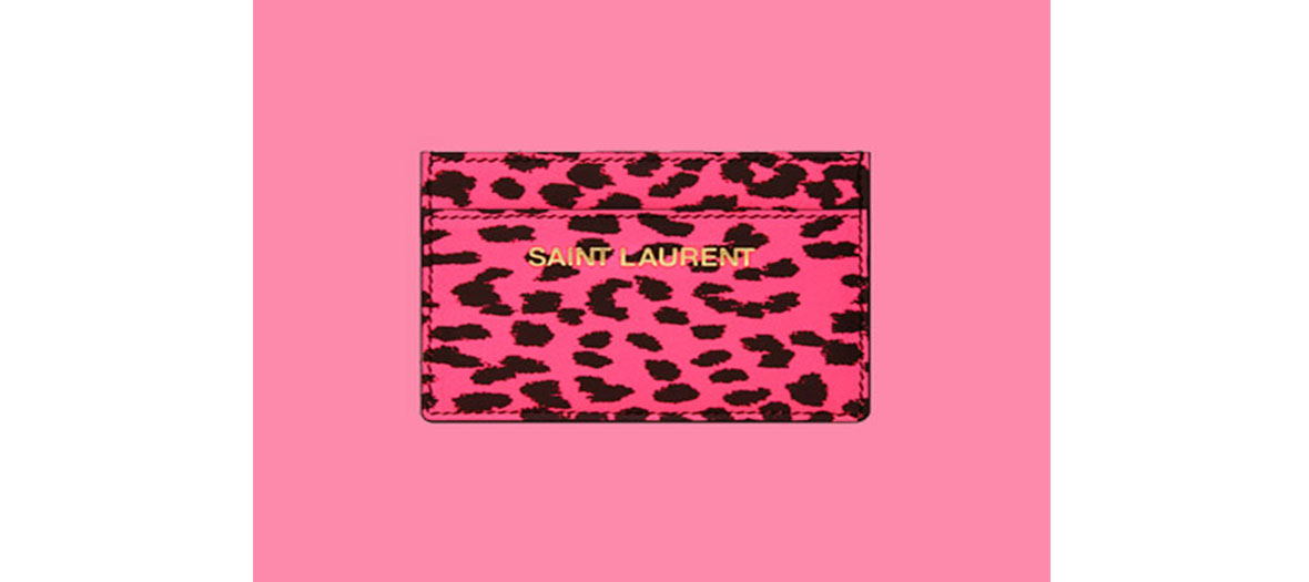 Porte-cartes imprimé "baby cat" Yves Saint Laurent