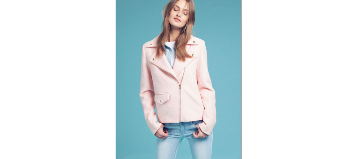 Veste rose pastel Kiabi 