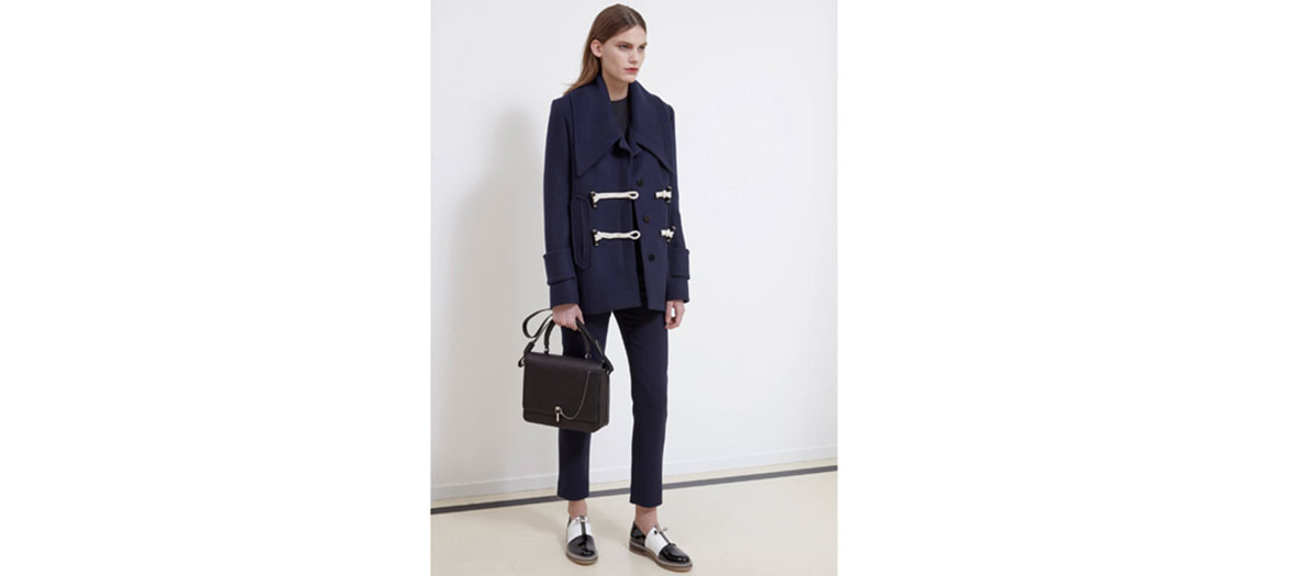 Wool navy blue coat Carven