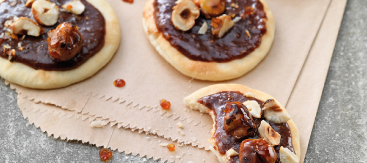 Pizzettes Chocolat Et Noisettes Caramelisees