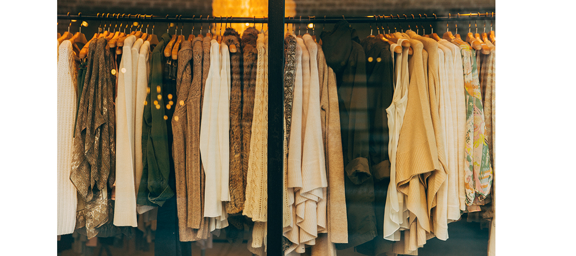 Clothes on display 
