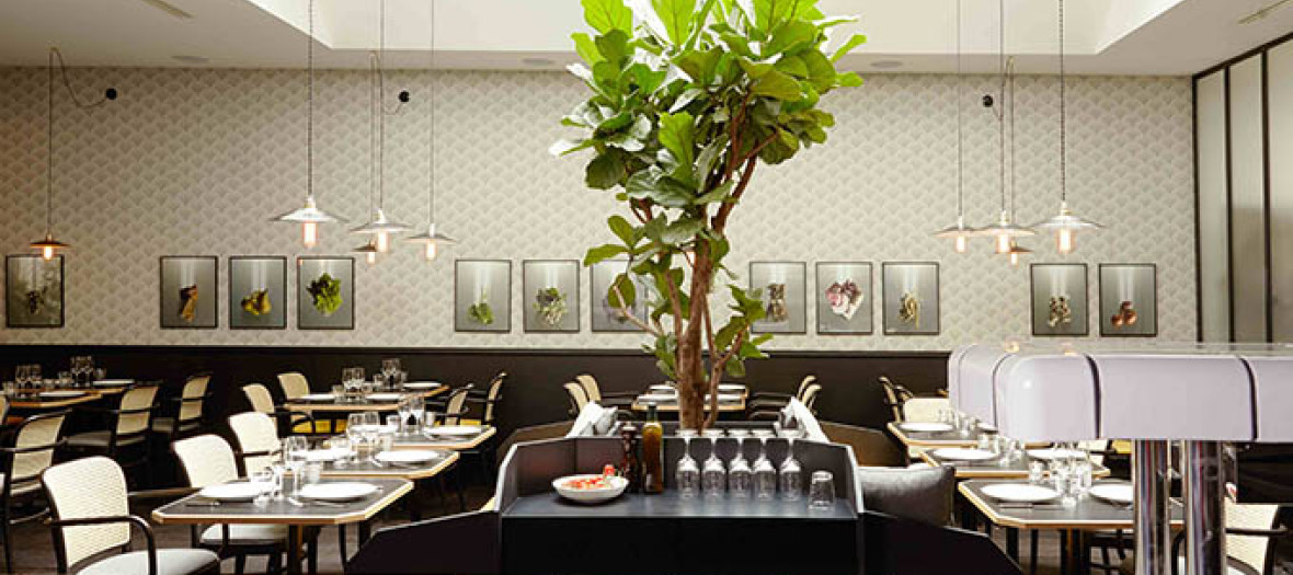  Interior atmosphere of the restaurant Manger du chef Frederik Boucher