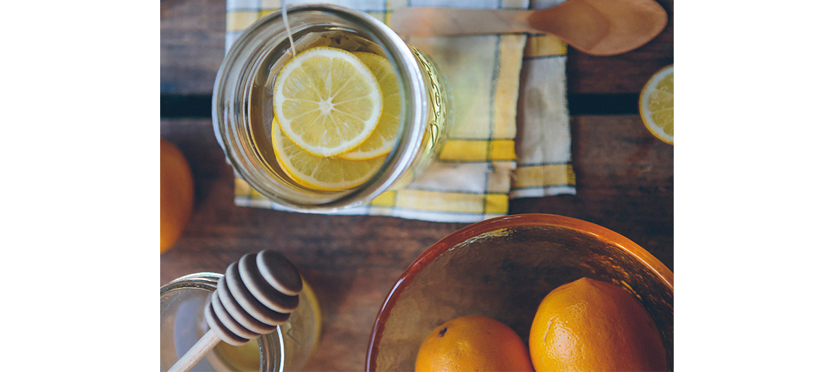 Jus de citrons pressés au miel 