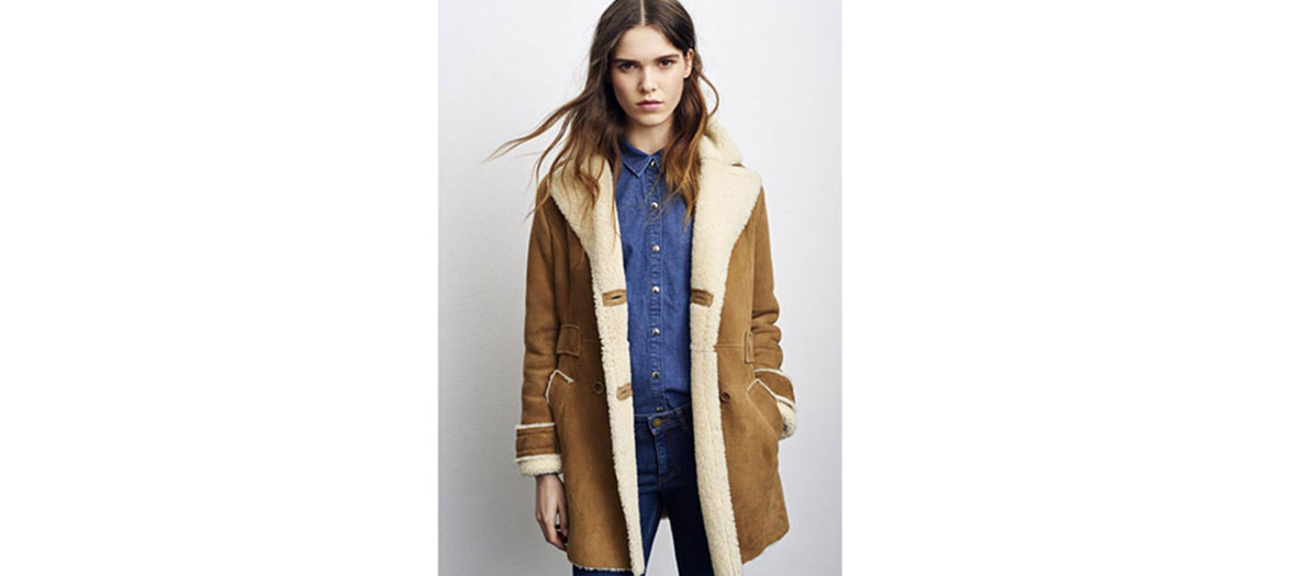 Sheepskin coat Comptoir des Cotonniers 