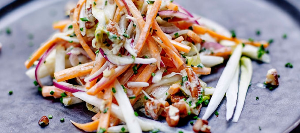 Endive Facon Coleslaw Aux Noix De Pecan