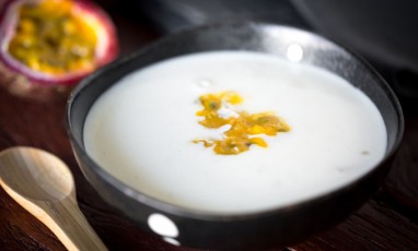 Soupe De Lait Perles Du Japon Et Fruits Exotiques