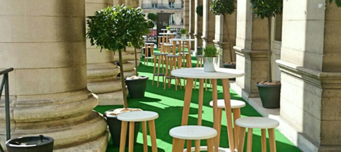 Un Jardin Terrasse Ephemere A La Bourse