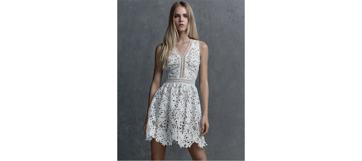 White lace dress New Look 