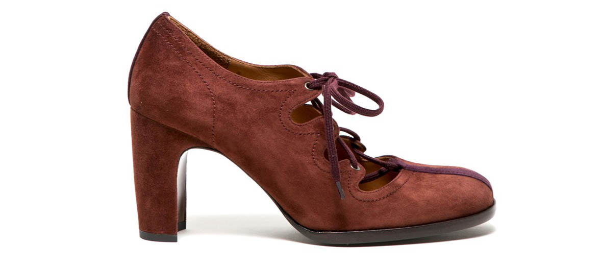 suede oxford with heel chie mihara