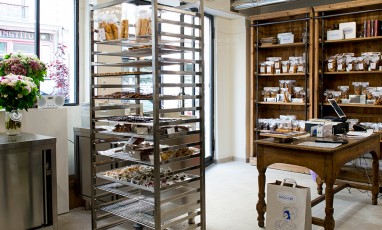 intérieur de la boutique de la Compagnie Générale de Biscuiterie