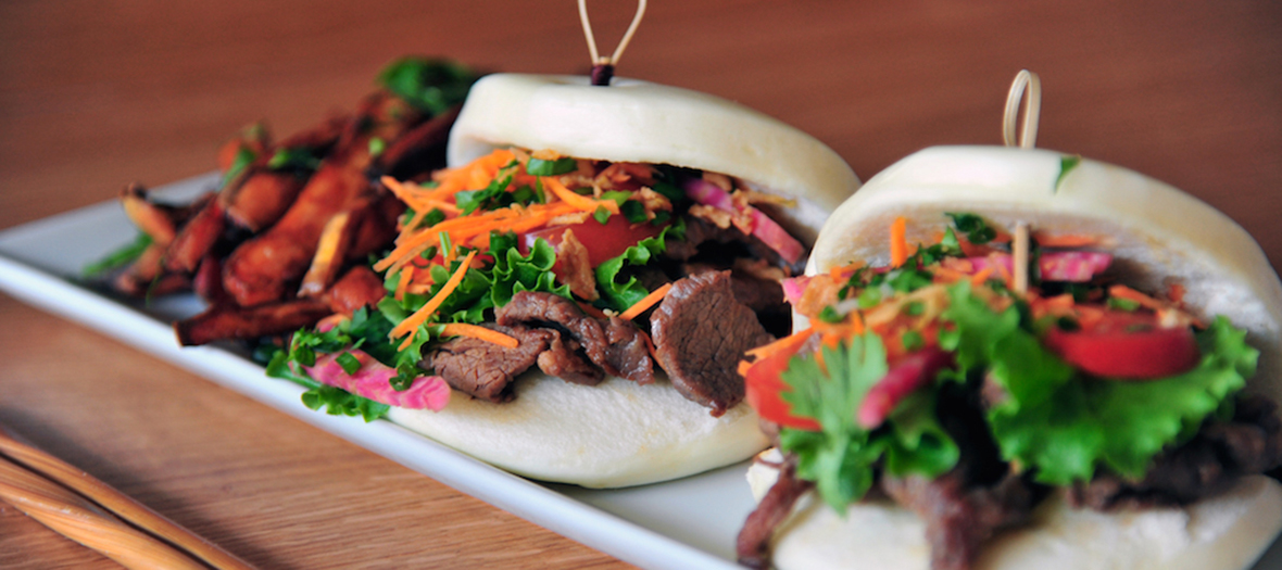 Gua Bao Burger au bœuf de chez Koko.