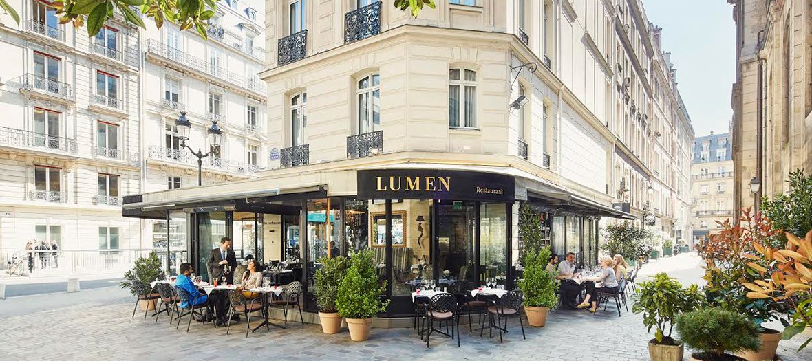 Terrasse du restaurant lumen