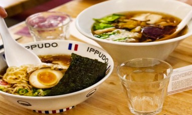 A bowl of ramen at ippudo 