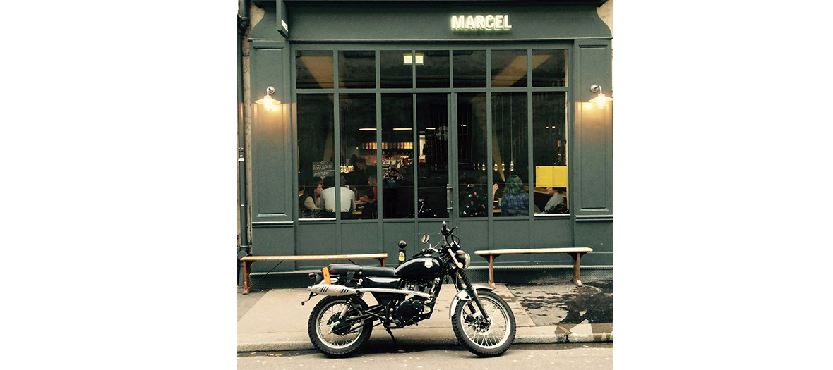 Devanture du restaurant Marcel ou Juliette Gernez mange le weekend