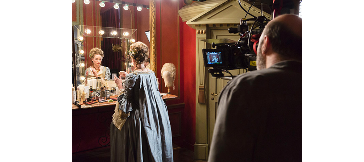 Juliette Gernez in her role as actress in front of the camera