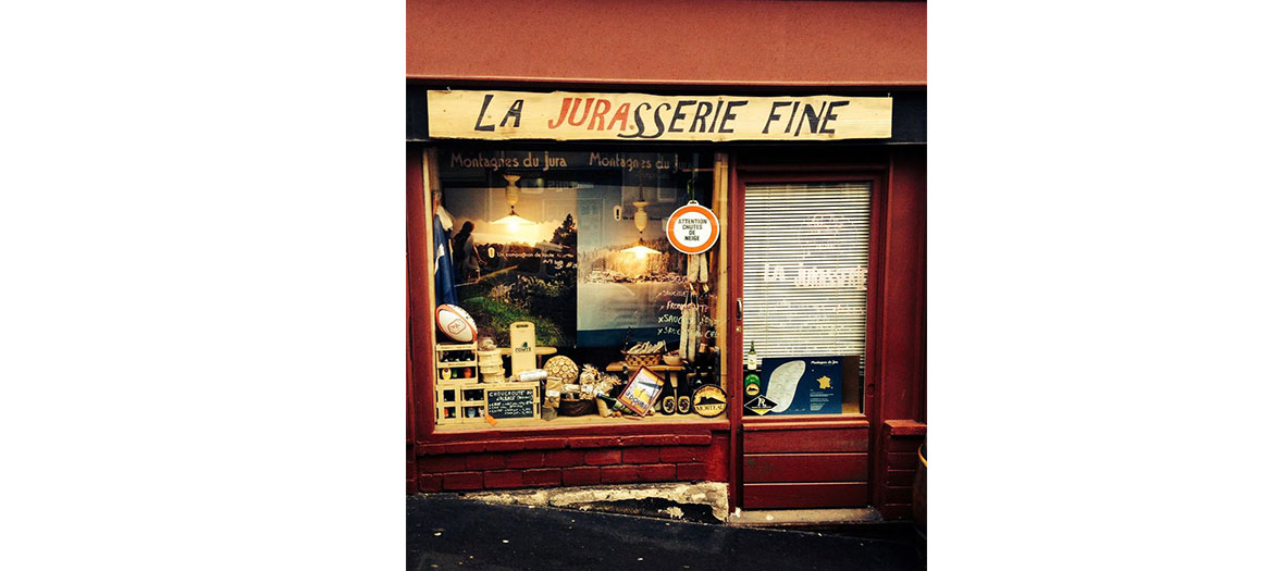 devanture de la Jurasserie Fine