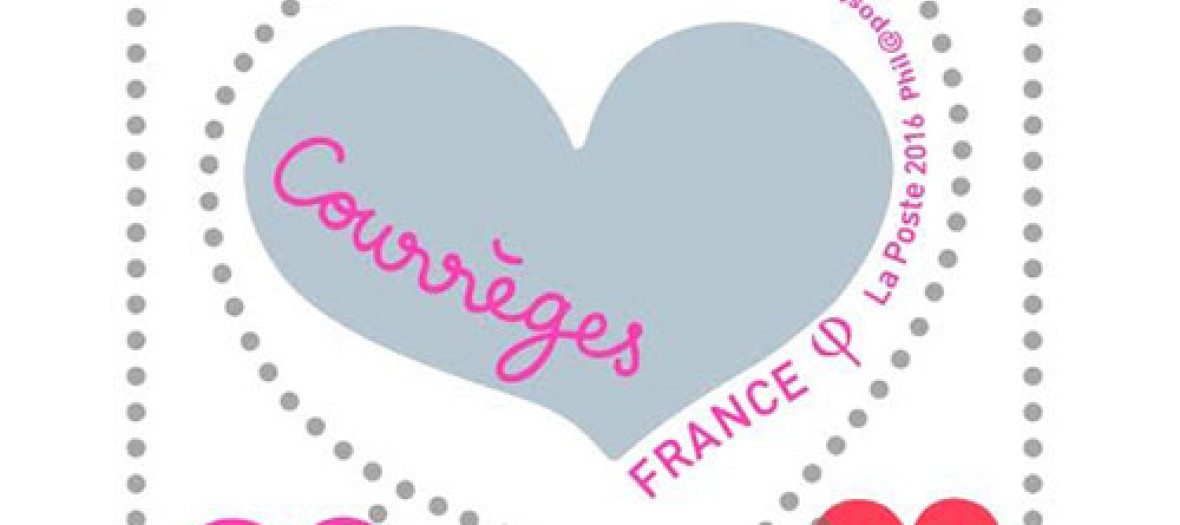 The Courrèges couture stamp 