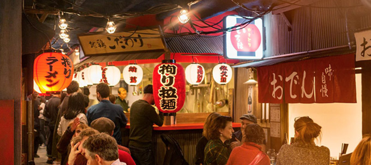 Inside the Kodawari ramen restaurant