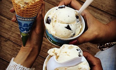cone cup glace ben & jerry