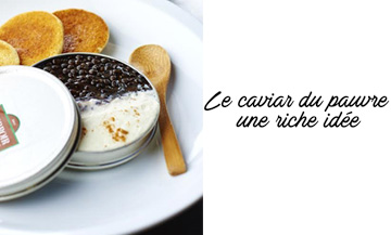 Caviar and blinis