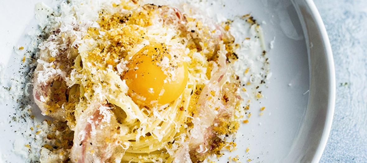 Recette des carbonara de Denny Imbroisi