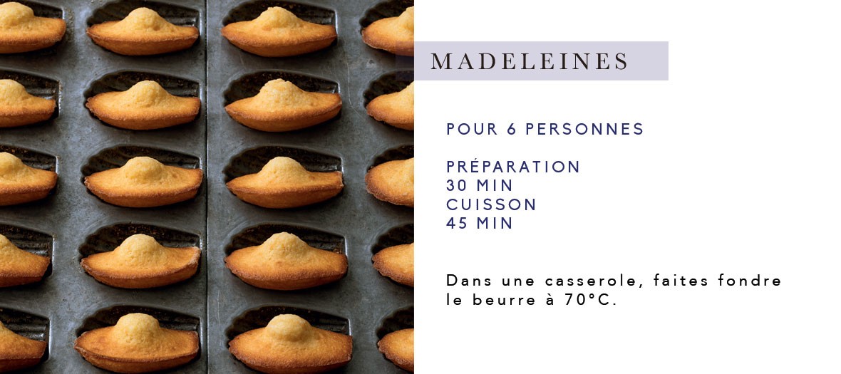 Recette des madeleines au miel de Cyril Lignac