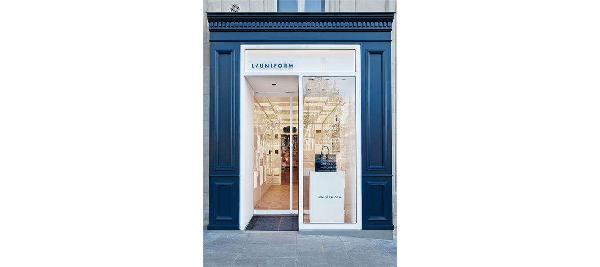 Facade of the Uniform store in Paris