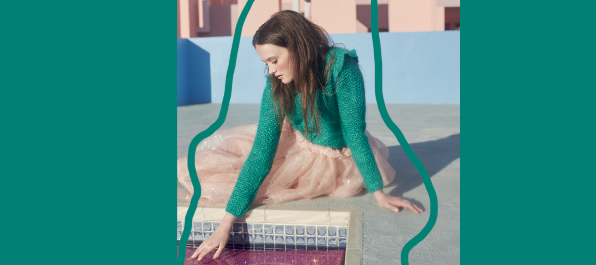 des petits hauts pull vert