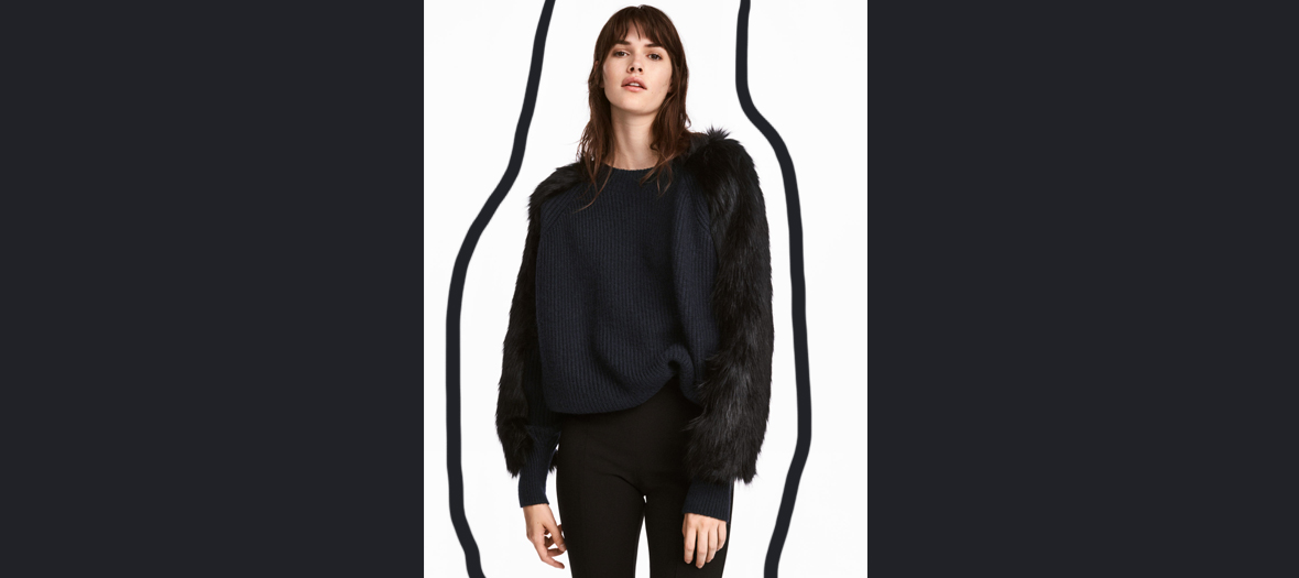 h et m pull marine