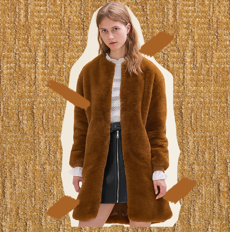 Winter coats in faux-fur