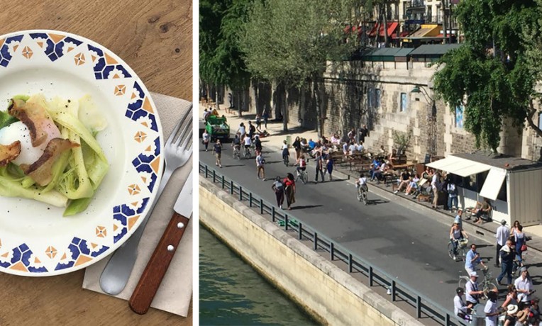 Terrasse sur les quais