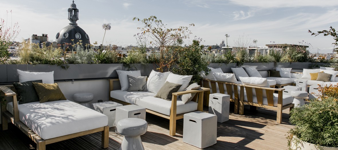 Terrasse de l'Hotel National des Arts et Metiers, Rooftop dans le Marais