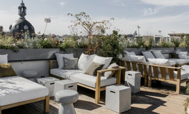 Terrasse de l'Hotel National des Arts et Metiers, Rooftop dans le Marais