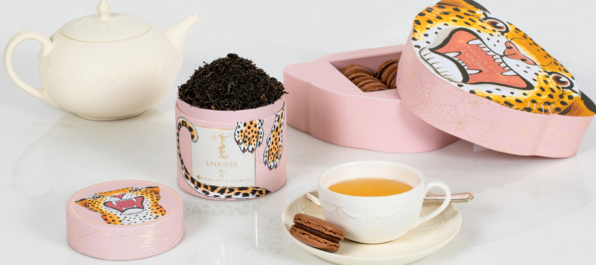 coffret macarons au chocolat et thé Earl Grey